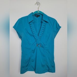 Express aqua low-v top, Size S